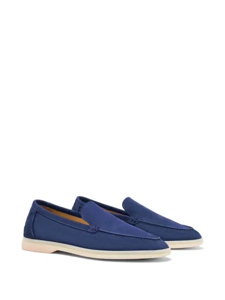 Szarvasbőr loafer Scarosso kék