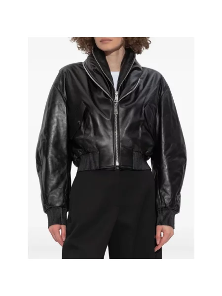 Kurtka skórzana Givenchy czarna
