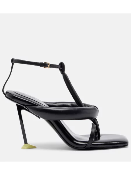 Chiloți tanga Givenchy din piele negru