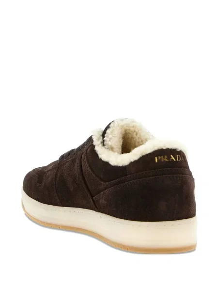 Sneakers Prada σουέντ καφέ
