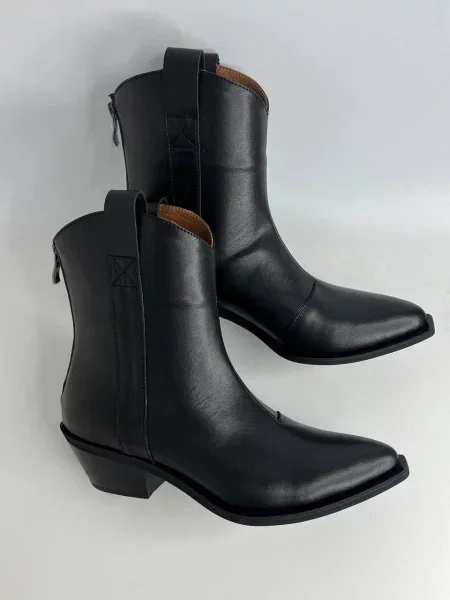 Шкіряні Чоботи чорний