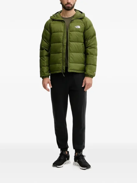 Geacă cu puf The North Face cu glugă verde