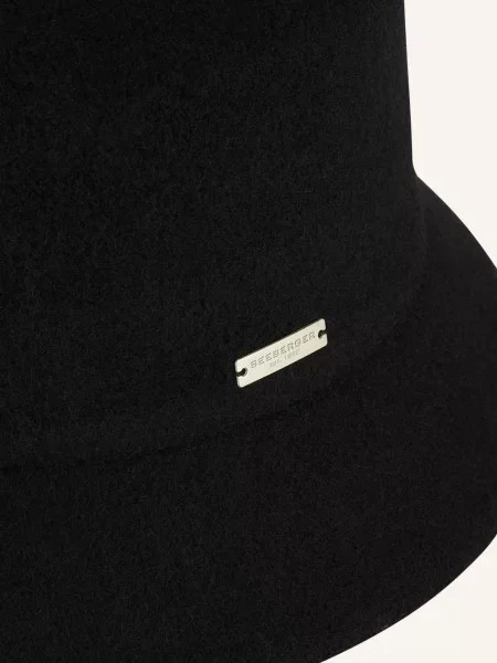 Seeberger Klobouk Bucket Hat černá