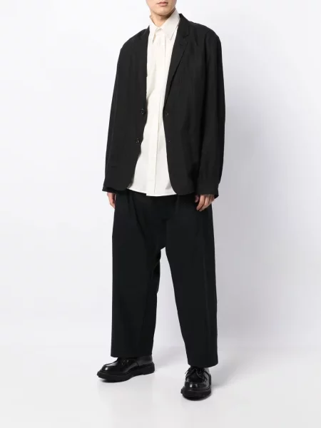 Plisované kalhoty Comme Des Garçons Homme Plus černé