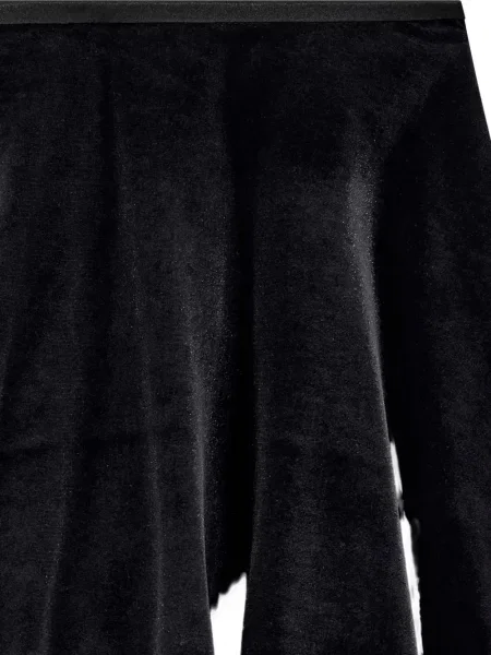 Fusta mini Emporio Armani de catifea negru