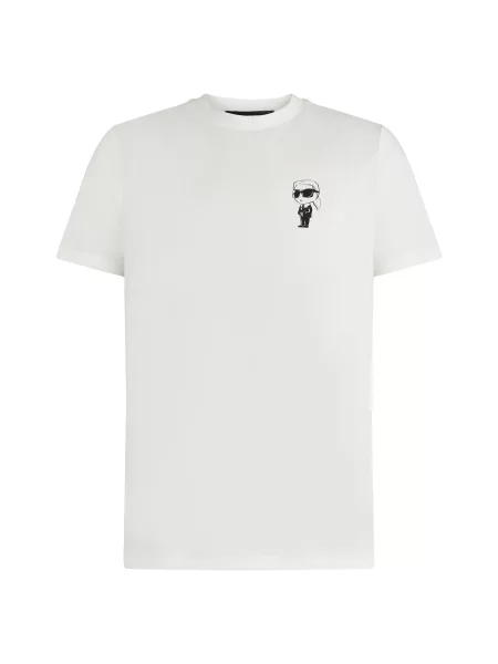 Karl Lagerfeld Tricou negru / murdar alb