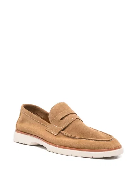Pantofi loafer Sergio Moretti Firenze din piele de căprioară maro