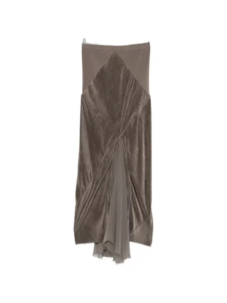 Fustă midi Rick Owens gri