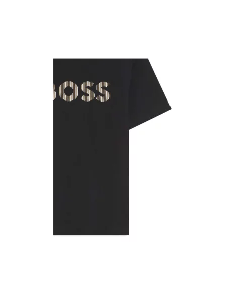 T-shirt o kroju regular fit z czystej bawełny model C-THOMPSON Boss czarna