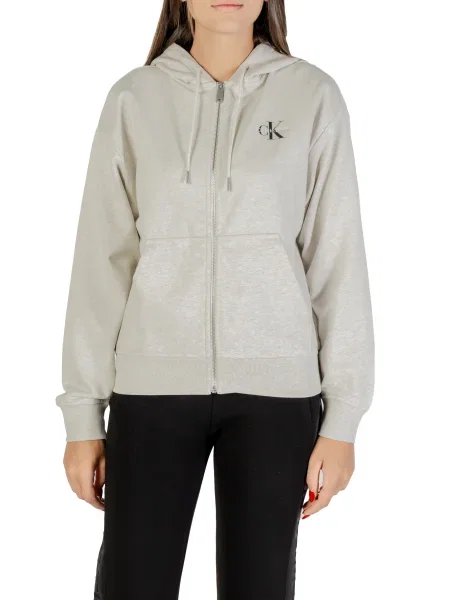 Bluza z nadrukiem Calvin Klein Jeans z nadrukiem beżowa