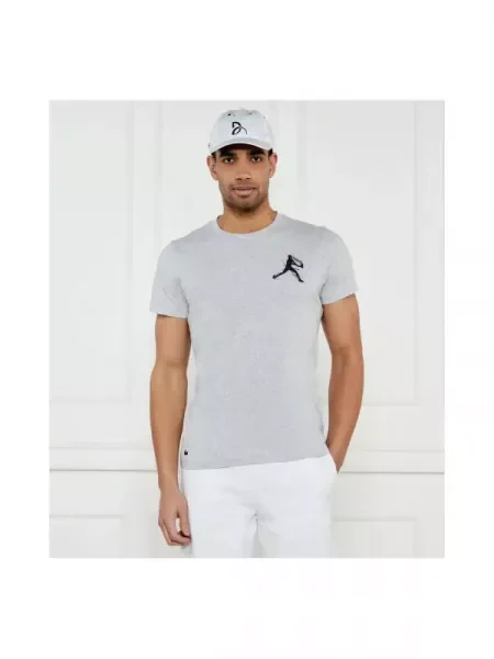 Lacoste Tricou Lacoste Tennis x Novak Djokovic gri