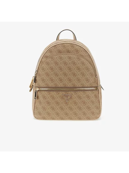 Batoh GUESS Manhattan II Large Backpack Latte Logo Universal béžový