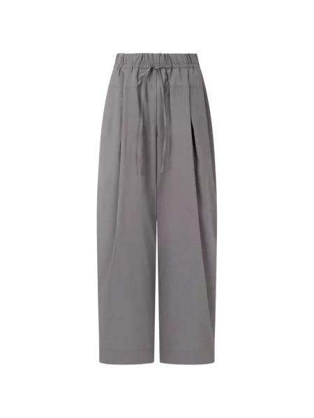 Pantaloni Tomboy cu cordon gri