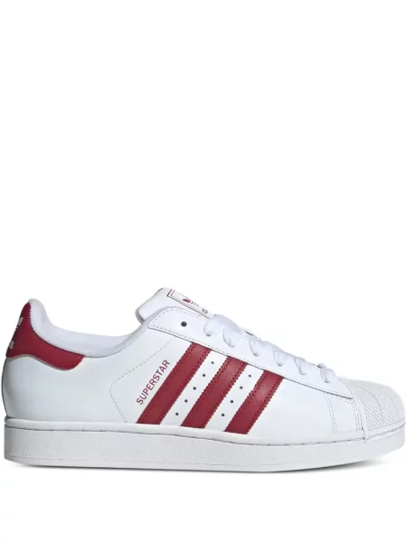 Șapcă Adidas cu dungi cu broderie de catifea alb
