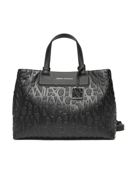 Geantă shopper Armani Exchange negru