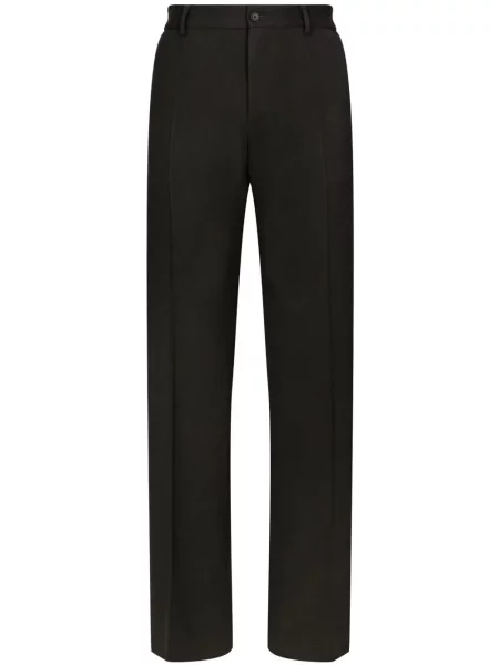 Pantaloni Dolce & Gabbana de lână negru