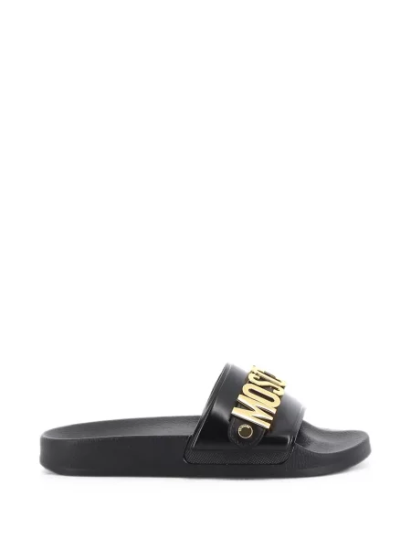 Papuci Moschino cu autograf negru