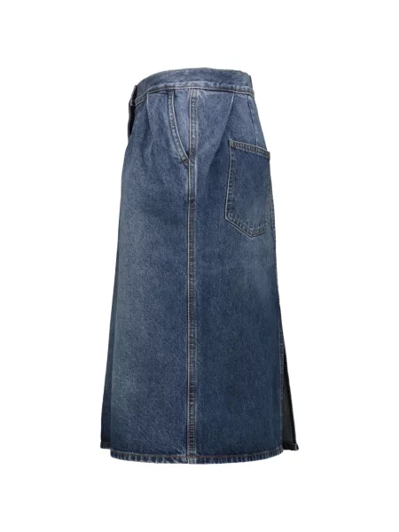 Fustă din denim Magda Butrym albastru