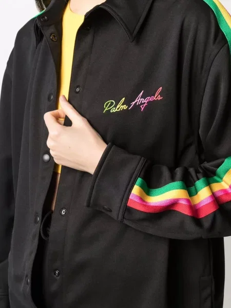 Cămașă Palm Angels cu broderie negru