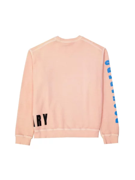 Bluza Dsquared2 z nadrukiem różowa