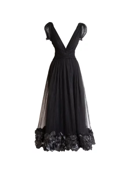 Rochie midi Gemy Maalouf până la genunchi de costum negru