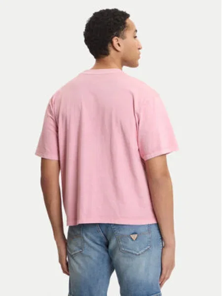 Guess Jeans Póló Regular Fit rózsaszín