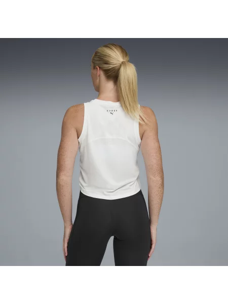 Skrócona koszulka na ramiączkach PUMA x HYROX CLOUDSPUN ThermoAdapt Odzież XXS biały