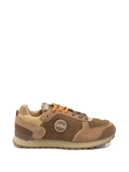 Sneakersy Colmar skórzane brązowe