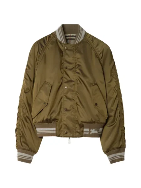 Geacă bomber Burberry reversibil gri