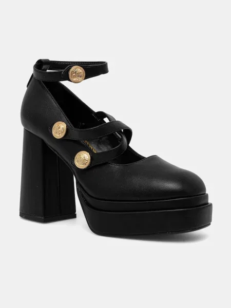 Обувки с дебел Buffalo May Mary Btn с дебел черно