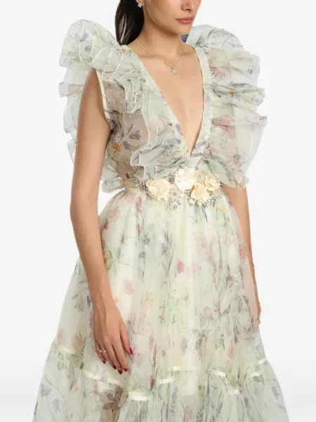 Rochie Miau By Clara Rotescu cu model floral cu imagine