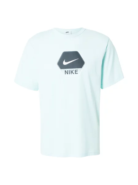 Nike Sportswear Tricou verde mentă / negru alb