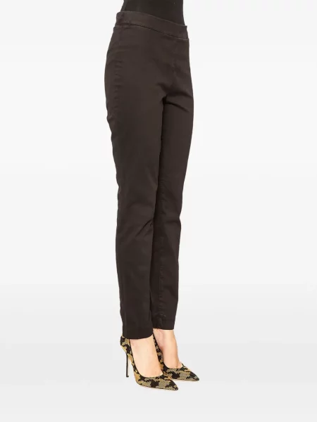 Pantaloni Basicon din satin negru