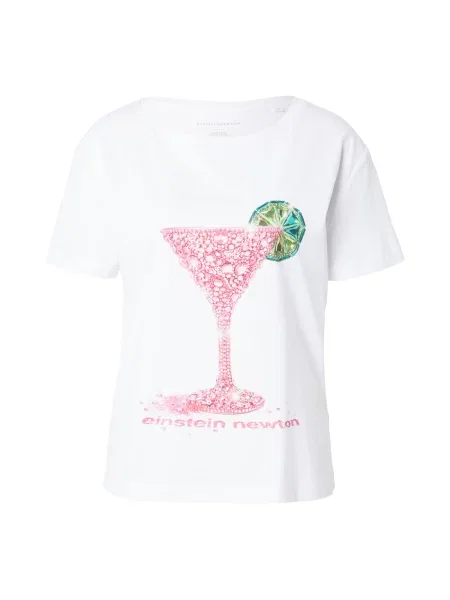 EINSTEIN & NEWTON Tricou Glitter Cocktail verde / verde smarald / roz alb