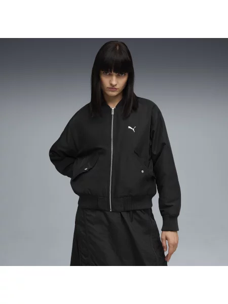 Kurtka bomberka T7 z satyny czarny