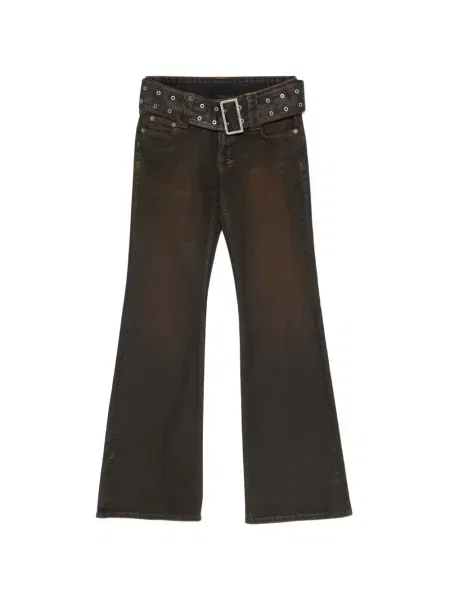 Blugi evazați Ksubi maro