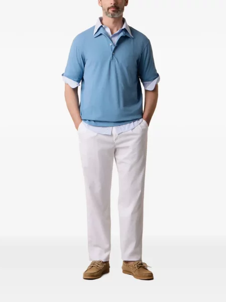 Tricou polo Brooks Brothers albastru