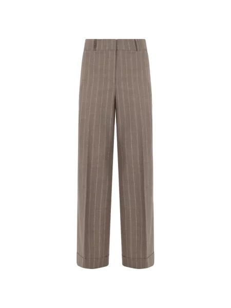 Pantaloni Peserico cu dungi maro