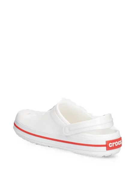 Saboți Crocs slingback alb