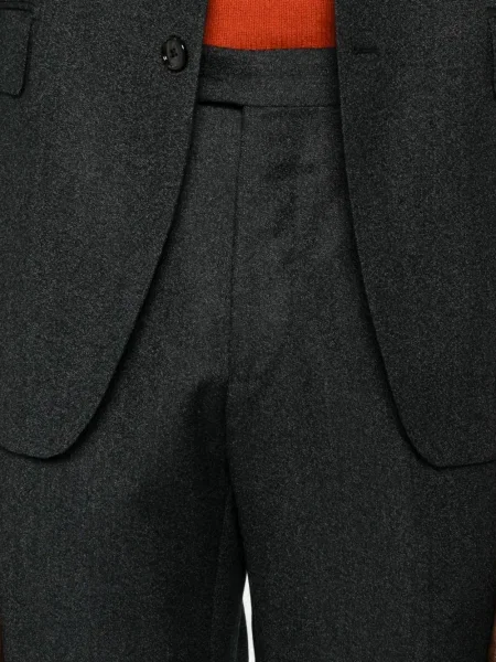 Costum Tagliatore cu model herringbone de costum negru