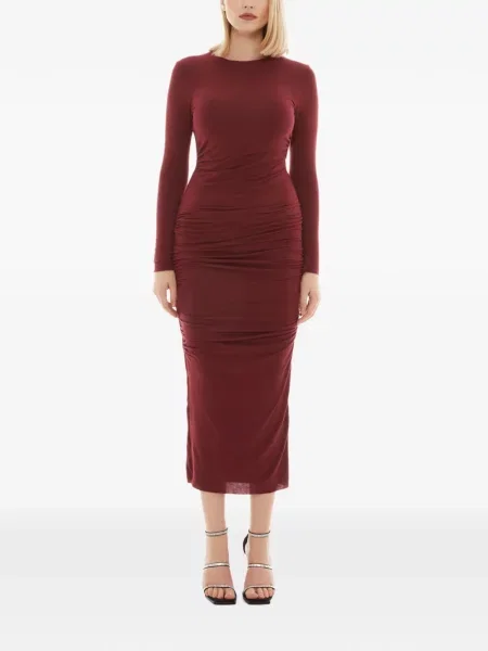 Rochie midi Tessitura roșu