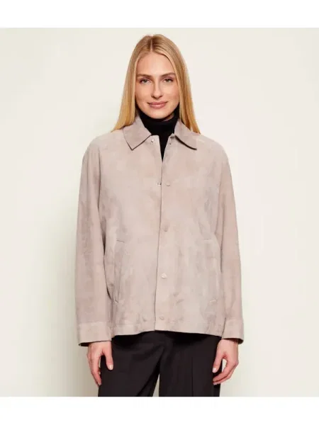 MAX&Co. Geacă MCOBOEMIA | piele întoarsă gri