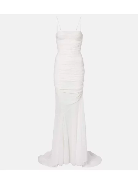 Rochie Blumarine drapată alb