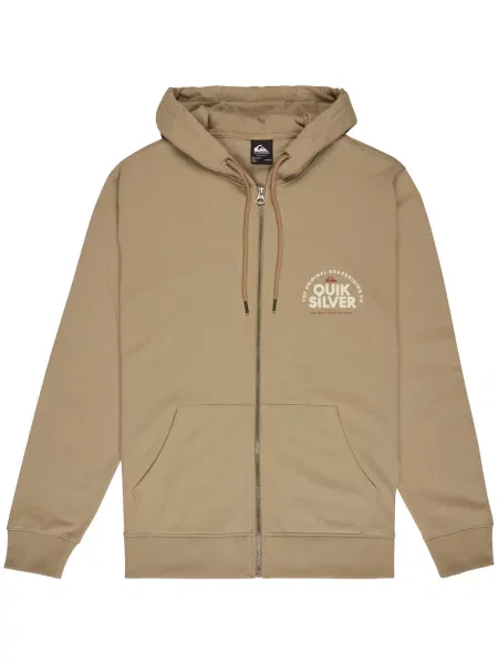 Mikina s kapucňou Quiksilver béžová