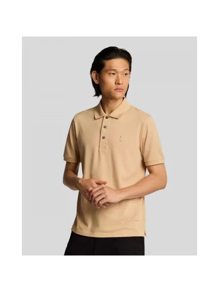 Koszulka polo Lyle & Scott beżowa