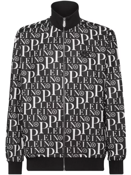 Geacă Philipp Plein cu imagine alergare negru
