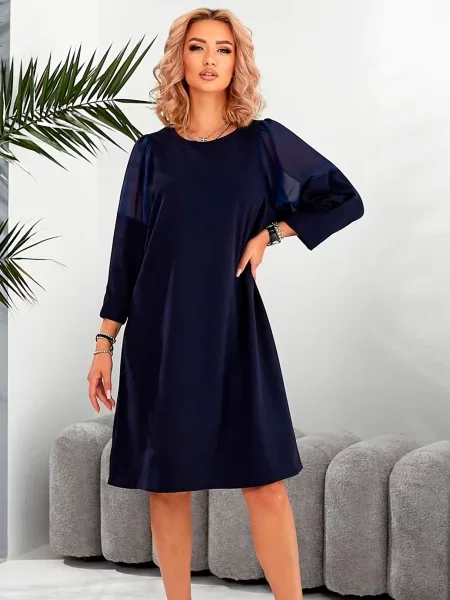 Сукня міді LadyLike бавовна/поліестер синій