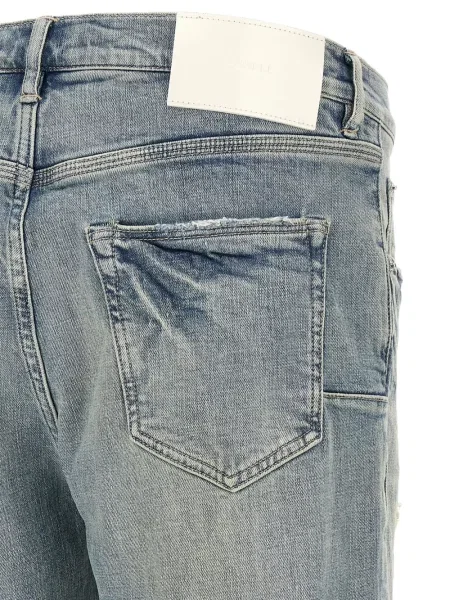 Džíny Purple Brand s oděrkami modré