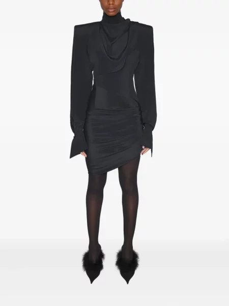 Rochie mini Mugler de costum negru
