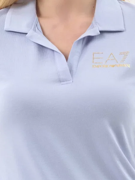 Поло Ea7 Emporio Armani блакитне
